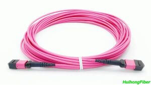 16 fiber MPO/APC to MPO/APC patch cable